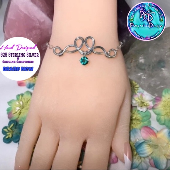 Pamynthia Designs Jewelry - Pixie Dust Green Topaz Sterling Silver Bracelet